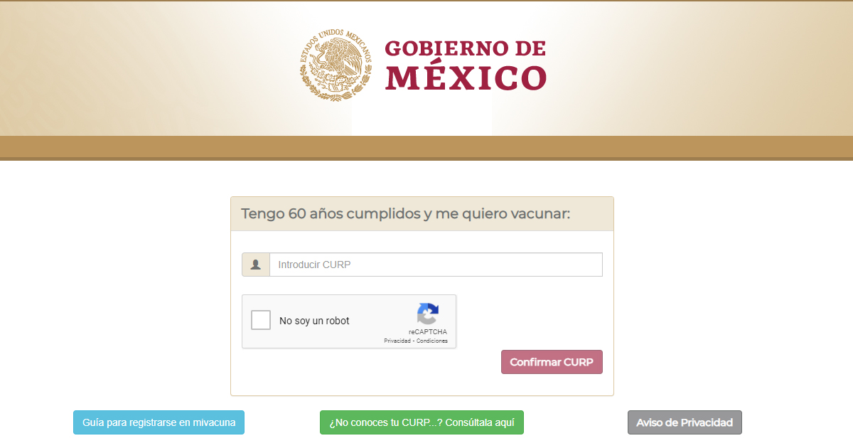 Salud Digital Gobierno De Mexico Lanza Plataforma Para Registro De Vacunacion Covid 19 Para Adultos Mayores